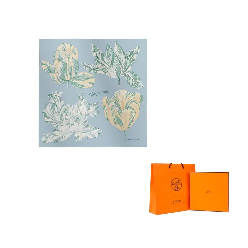 HERMES Шелковый шарф Women's Glacier Blue
HERMES Шелковый шарф Women's Glacier Blue