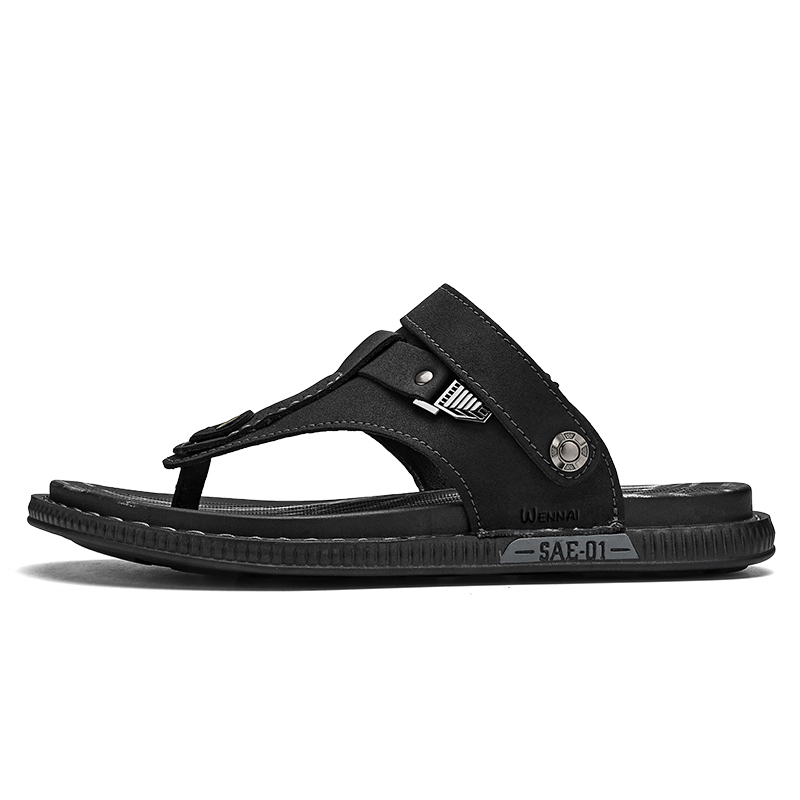 Wen Nai Мужские черные шлепанцы на резиновой подошве
Wen Nai Мужские черные шлепанцы на резиновой подошве