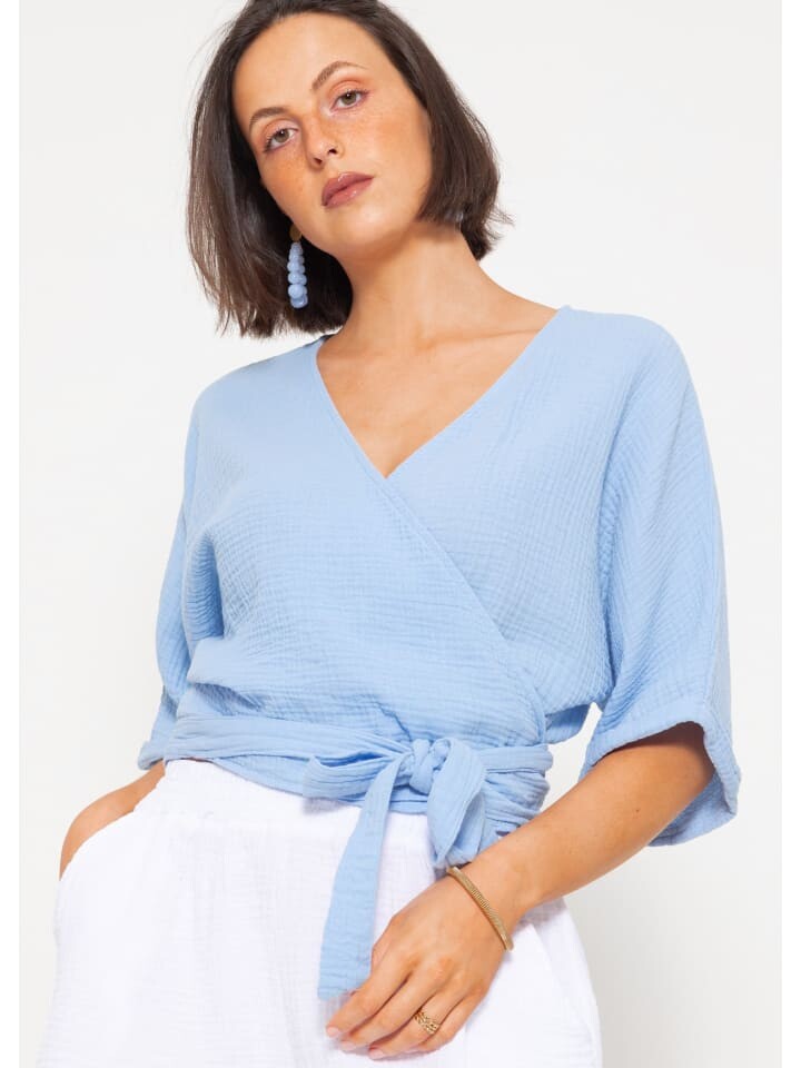 Блуза SASSYCLASSY zum Wickeln, голубой
Блуза SASSYCLASSY zum Wickeln, голубой