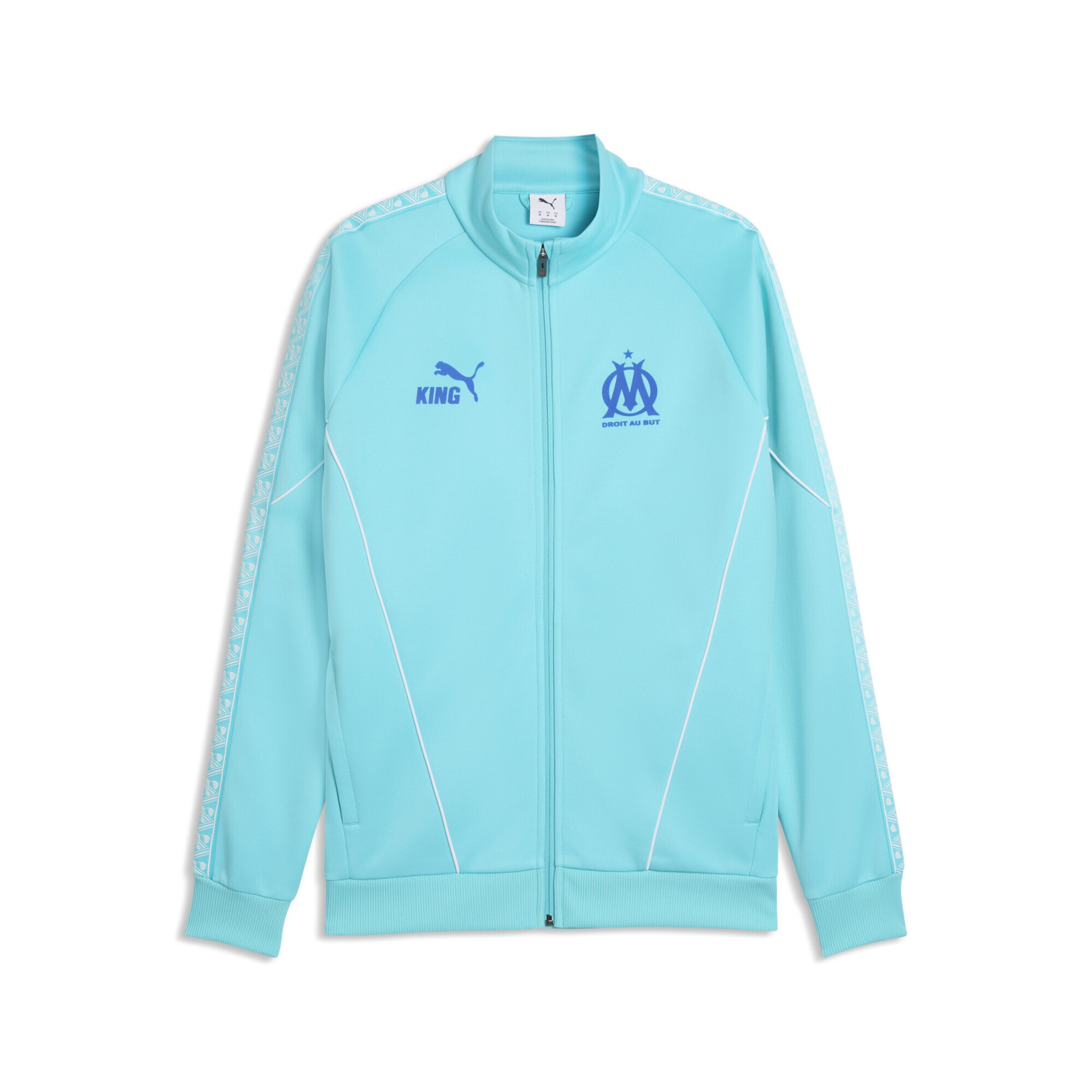 PUMA Спортивная куртка 'Olympique de Marseille King Anthem' в цвете Navy, Aqua
PUMA Спортивная куртка 'Olympique de Marseille King Anthem' в цвете Navy, Aqua