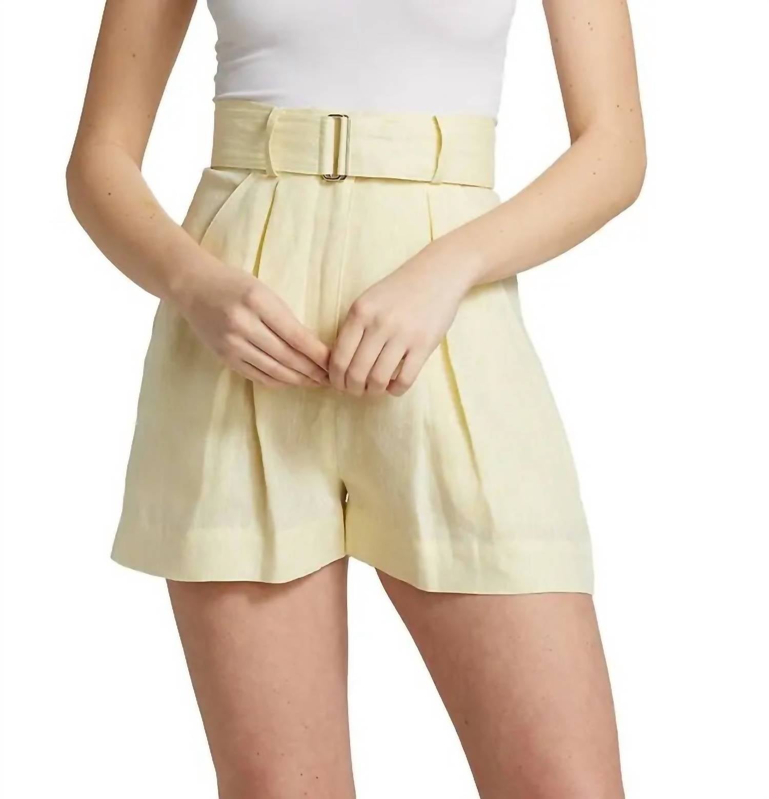 Короткие плиссированные шорты цвета лимонада Matthew Bruch, цвет lemonade
Короткие плиссированные шорты цвета лимонада Matthew Bruch, цвет lemonade