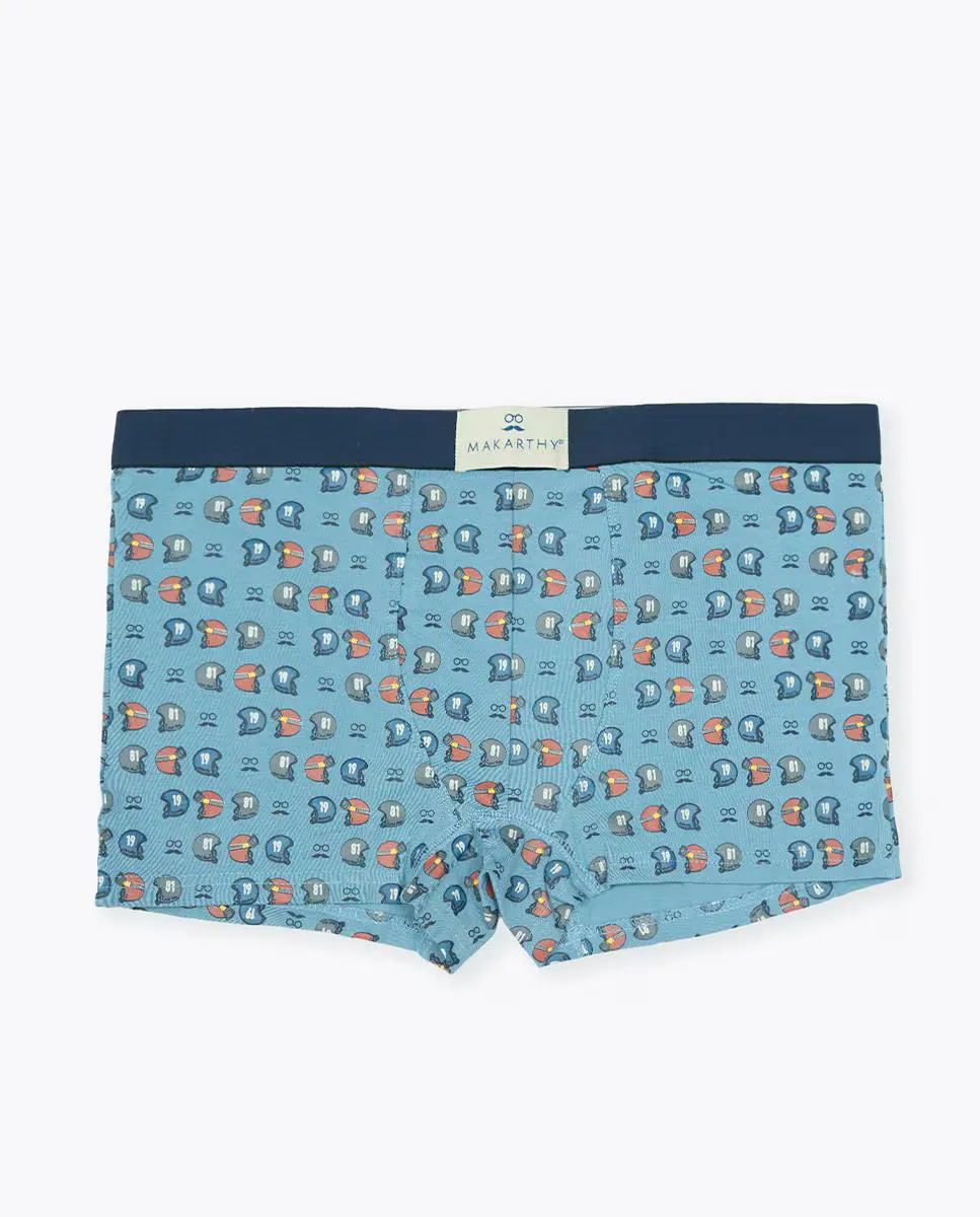 Трикотажные шорты-боксеры с фантазийным принтом Makarthy, светло-голубой
Трикотажные шорты-боксеры с фантазийным принтом Makarthy, светло-голубой