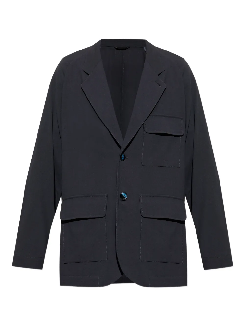 Шерстяной блейзер с карманами-клапанами GIORGIO ARMANI, черный
Шерстяной блейзер с карманами-клапанами GIORGIO ARMANI, черный