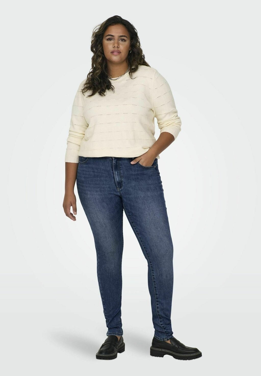 Джинсы облегающего кроя ONLY Carmakoma, синий деним
Джинсы облегающего кроя ONLY Carmakoma, синий деним