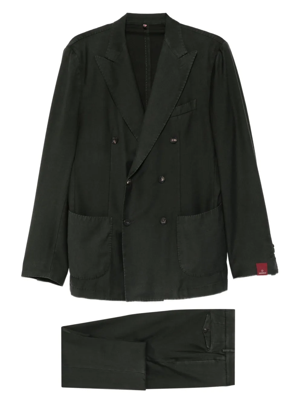 Двубортный костюм Santaniello, зеленый
Двубортный костюм Santaniello, зеленый