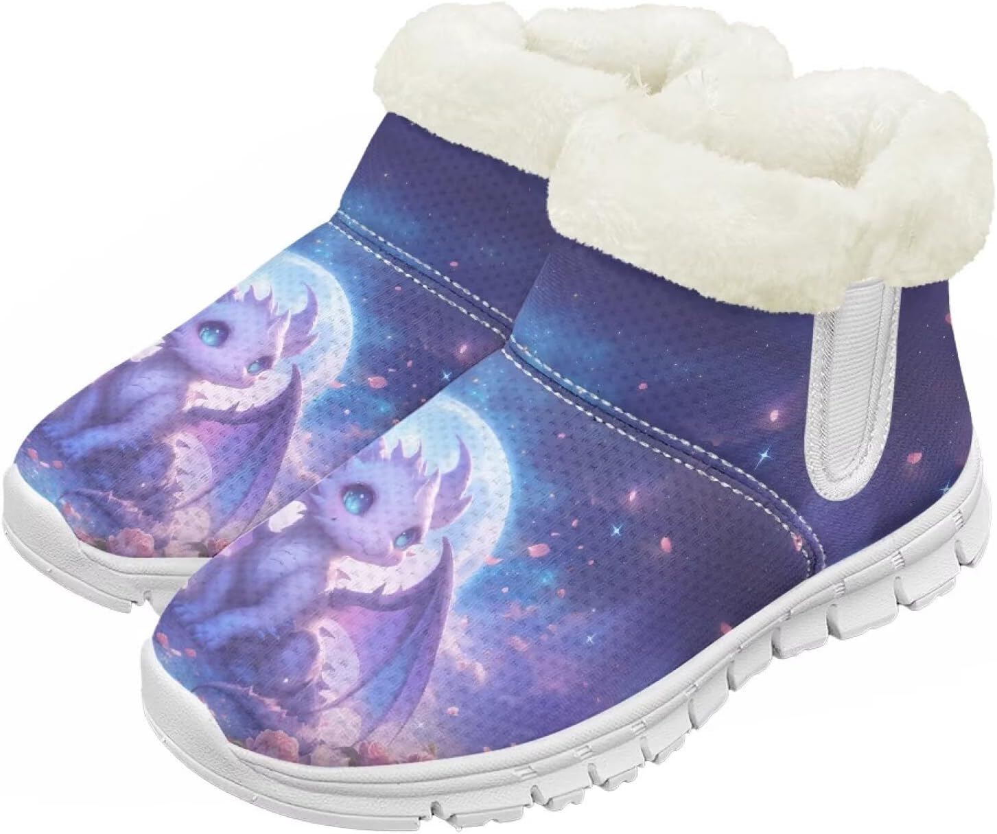 Детские зимние сапоги для девочек, водонепроницаемые, противоскользящие, для холодной погоды, с искусственным мехом, походные ботинки Goronwyfloyd, Moon Purple Dragon
Детские зимние сапоги для девочек, водонепроницаемые, противоскользящие, для холодной погоды, с искусственным мехом, походные ботинки Goronwyfloyd, Moon Purple Dragon