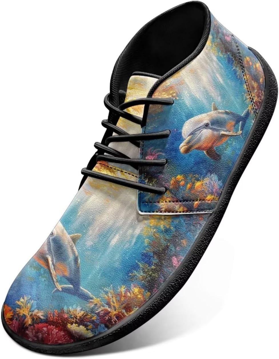 Мужские кроссовки для кросс-тренинга с широкой передней частью и рисунком «дельфин» на резиновой подошве Watdotory, Dolphin Flower Sunshine
Мужские кроссовки для кросс-тренинга с широкой передней частью и рисунком «дельфин» на резиновой подошве Watdotory, Dolphin Flower Sunshine