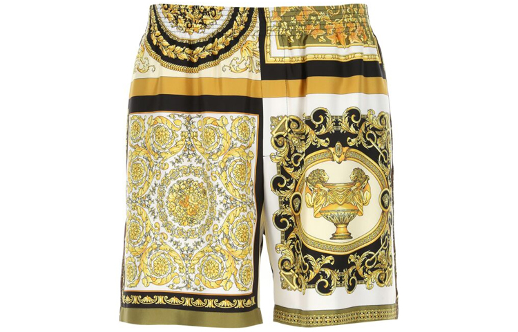 Шорты из шелка с комбинированным принтом VERSACE, желтый
Шорты из шелка с комбинированным принтом VERSACE, желтый