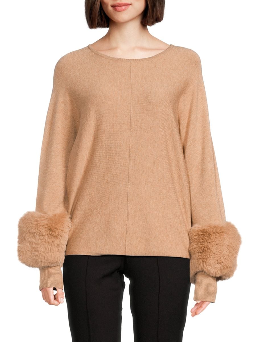 Свитер с манжетами из искусственного меха Saks Fifth Avenue, цвет New Camel
Свитер с манжетами из искусственного меха Saks Fifth Avenue, цвет New Camel