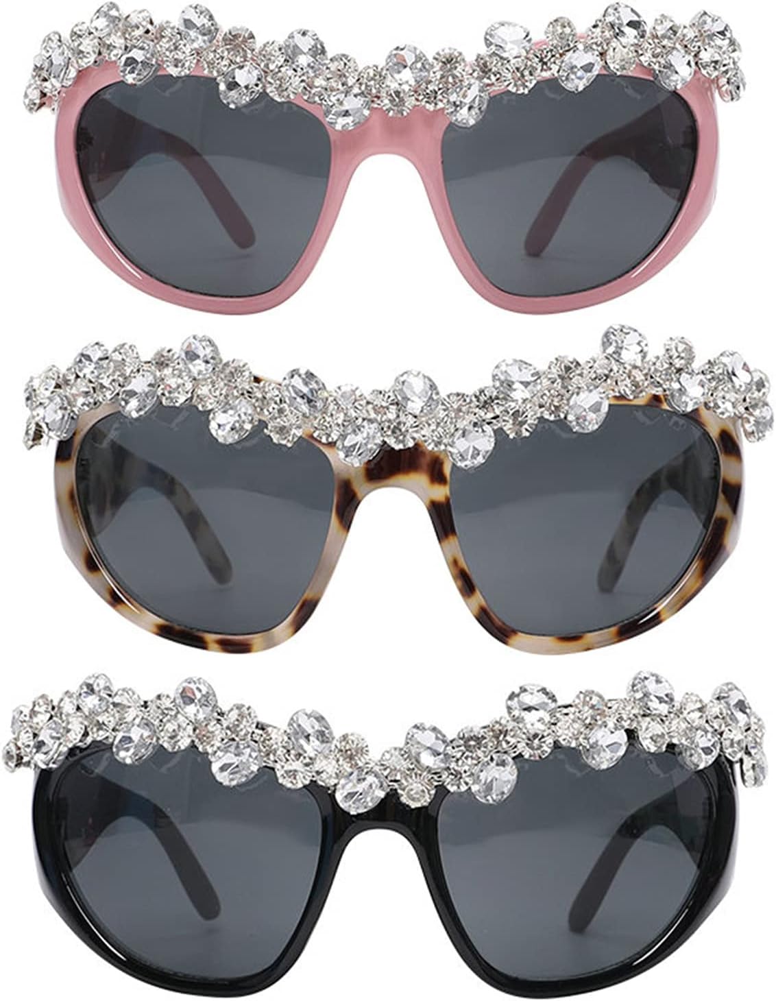 Солнцезащитные очки Willochra Wrap Around Fashion с блестящими стразами для женщин, модные спортивные очки в стиле Y2k с защитой от УФ-излучения UV400, 3pcs-black&flower&pink
Солнцезащитные очки Willochra Wrap Around Fashion с блестящими стразами для женщин, модные спортивные очки в стиле Y2k с защитой от УФ-излучения UV400, 3pcs-black&flower&pink