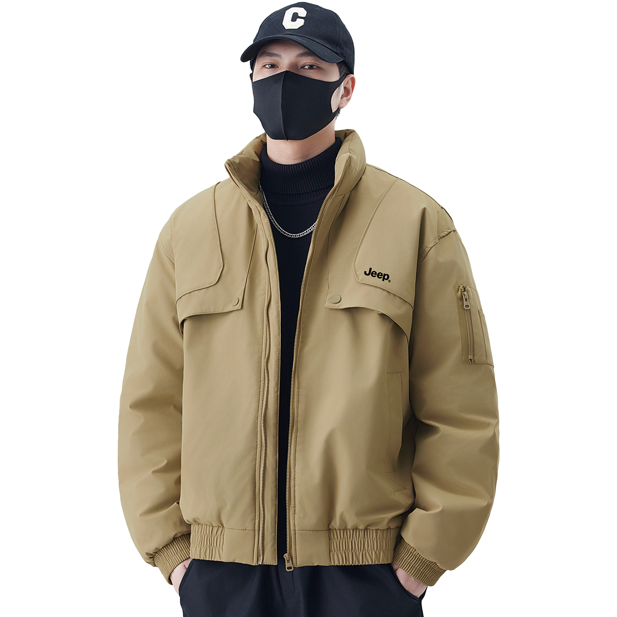 Пуховик Unisex Stand Collar Moderate Down Jacket Jeep, хаки
Пуховик Unisex Stand Collar Moderate Down Jacket Jeep, хаки
