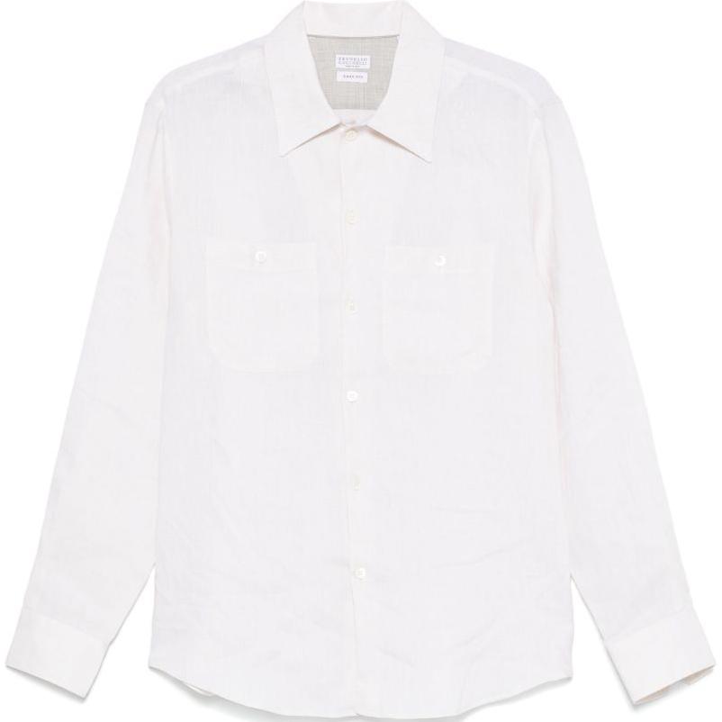 Рубашка с текстурой slub Brunello Cucinelli, белый
Рубашка с текстурой slub Brunello Cucinelli, белый