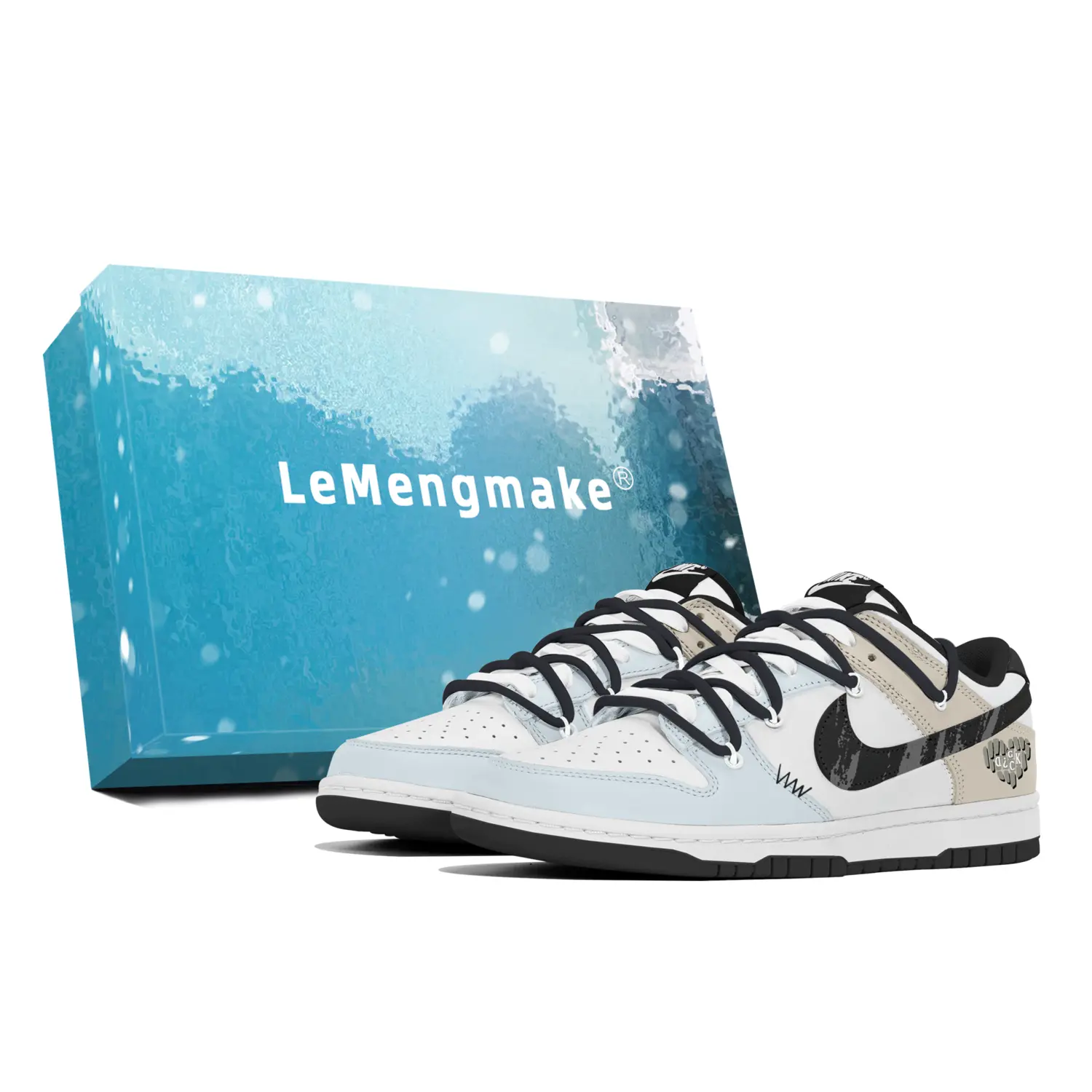 Nike Кроссовки для скейтбординга Dunk Lemon Joy, износостойкие, низкие, мужские, сине-серые 
Nike Кроссовки для скейтбординга Dunk Lemon Joy, износостойкие, низкие, мужские, сине-серые