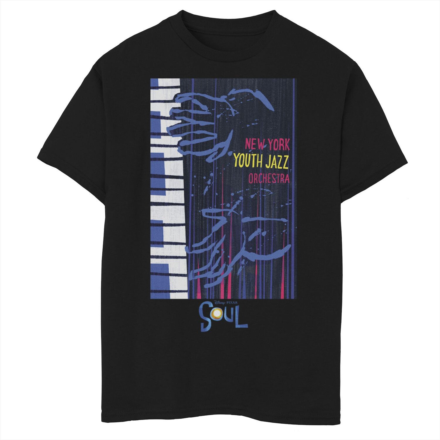 Футболка с изображением плаката New York Jazz Orchestra Disney/Pixar's Soul Boys 8–20 Disney / Pixar
Футболка с изображением плаката New York Jazz Orchestra Disney/Pixar's Soul Boys 8–20 Disney / Pixar