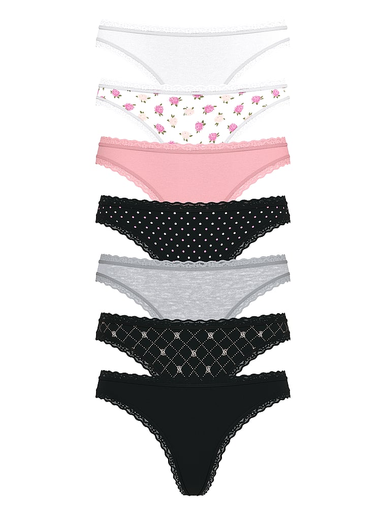 Упаковка из 7 пар трусиков-стрингов с кружевной отделкой по дням недели Victoria'S Secret, 7 pack multi
Упаковка из 7 пар трусиков-стрингов с кружевной отделкой по дням недели Victoria'S Secret, 7 pack multi