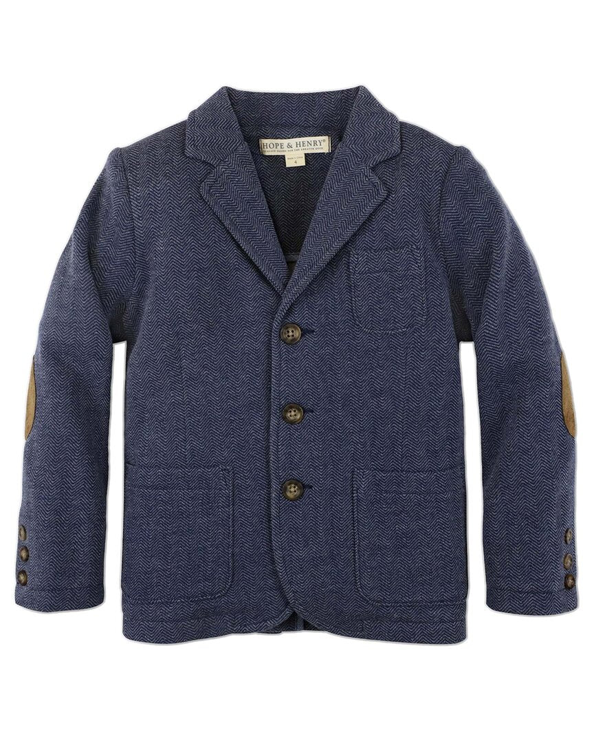Флисовый блейзер Hope & Henry с узором «елочка», синий
Флисовый блейзер Hope & Henry с узором «елочка», синий