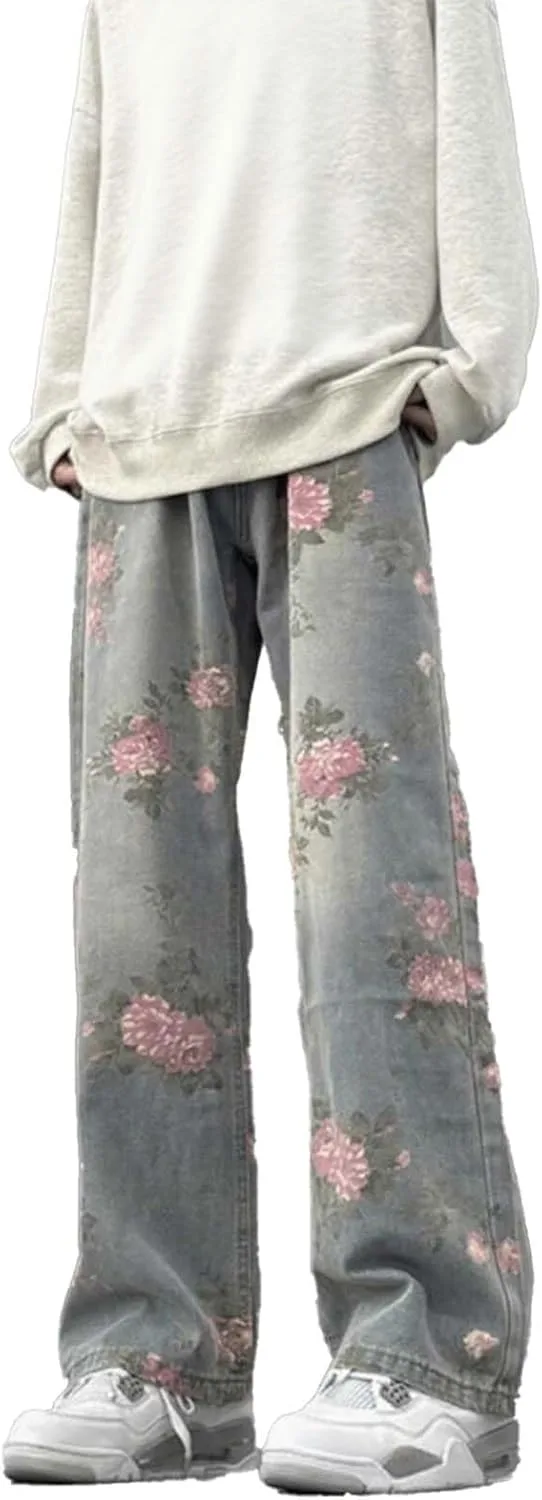 Багги джинсы Y2K Vintage Floral Straight-Leg LUUTWAL
Багги джинсы Y2K Vintage Floral Straight-Leg LUUTWAL