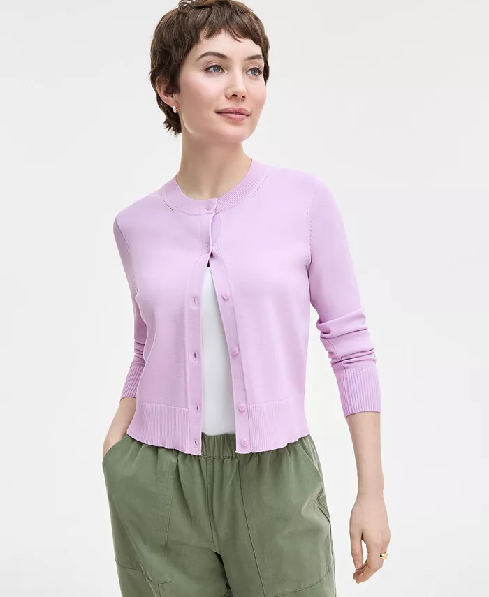 Женский кардиган с круглым вырезом и длинными рукавами On 34th, фиолетовый
Женский кардиган с круглым вырезом и длинными рукавами On 34th, фиолетовый