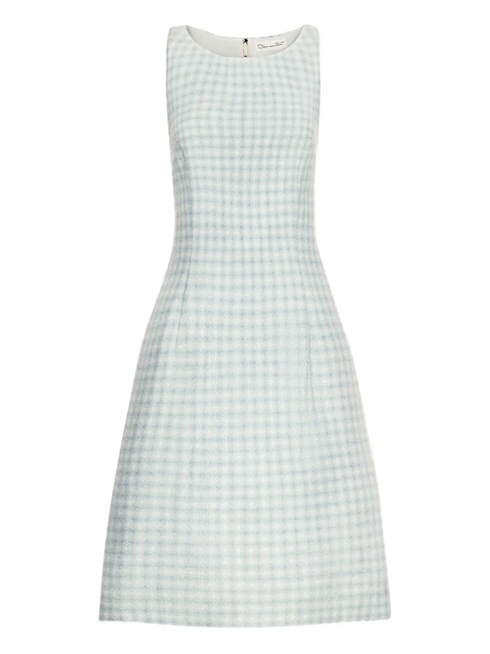 Мини-платье из твида в клетку гингем Oscar de la Renta, синий
Мини-платье из твида в клетку гингем Oscar de la Renta, синий