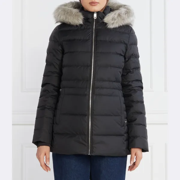 Пуховик стандартного кроя Tommy Hilfiger, черный 
Пуховик стандартного кроя Tommy Hilfiger, черный