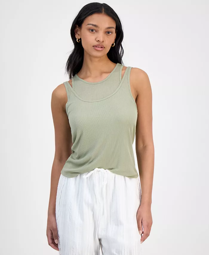 Женский топ с двойным слоем ткани и круглым вырезом And Now This, зеленый
Женский топ с двойным слоем ткани и круглым вырезом And Now This, зеленый