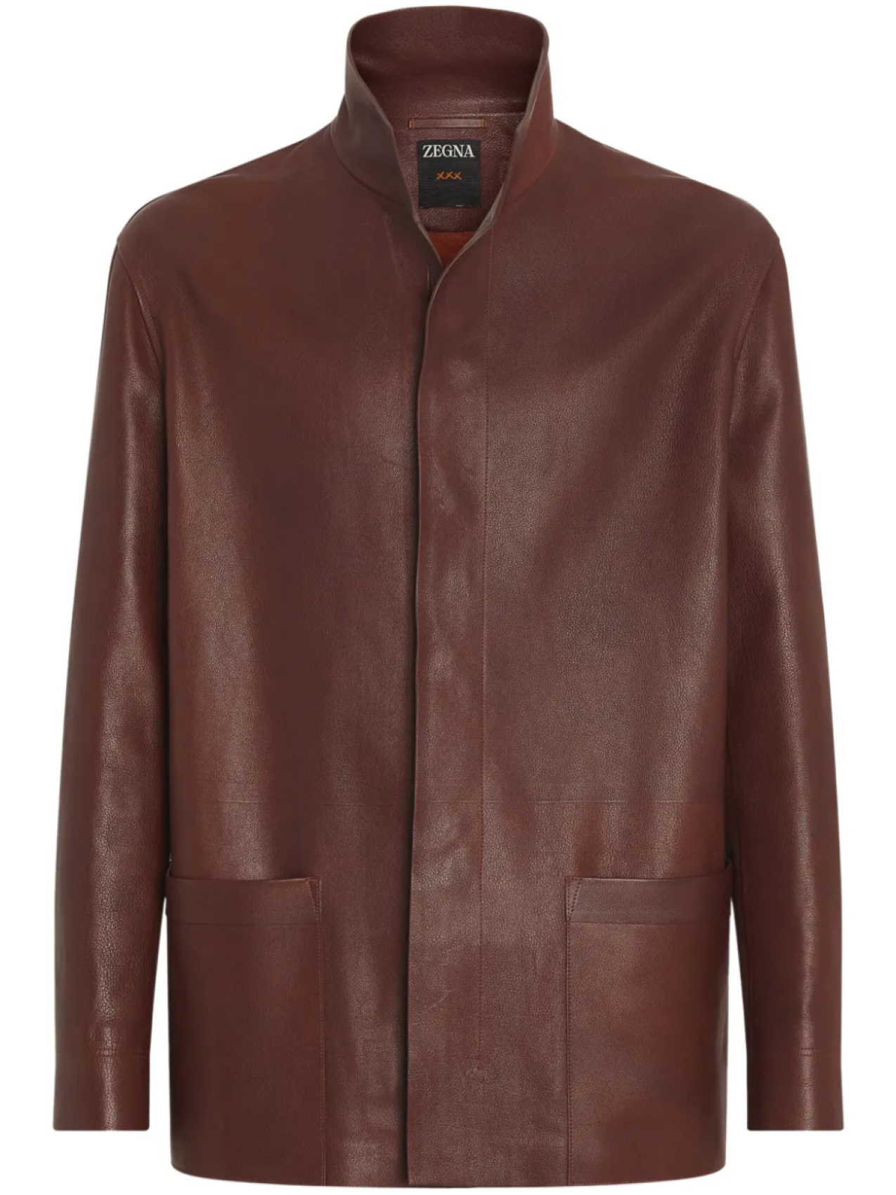 Кожаная куртка на молнии Zegna, коричневый
Кожаная куртка на молнии Zegna, коричневый