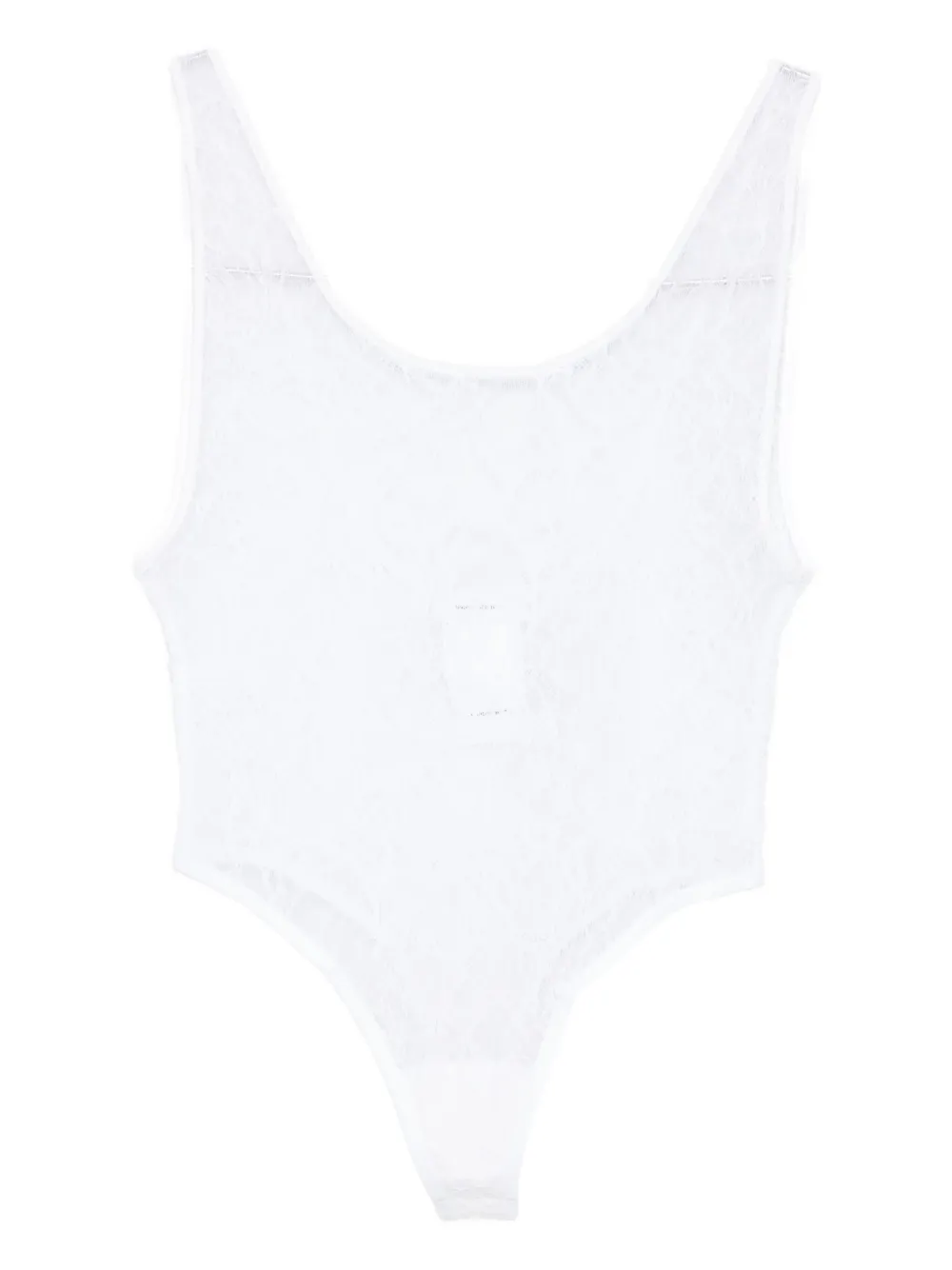 Боди с кружевными вставками WARDROBE.NYC, белый 
Боди с кружевными вставками WARDROBE.NYC, белый