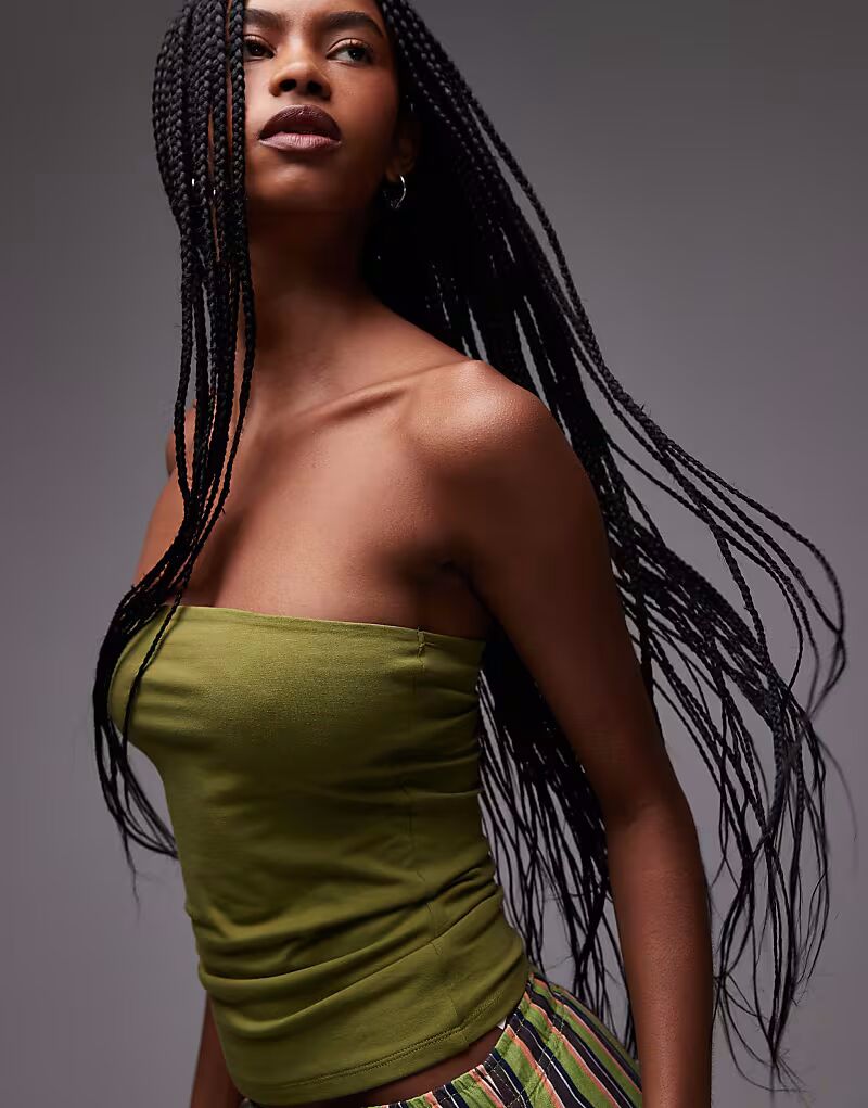 Удлиненное бандо Topshop цвета хаки
Удлиненное бандо Topshop цвета хаки