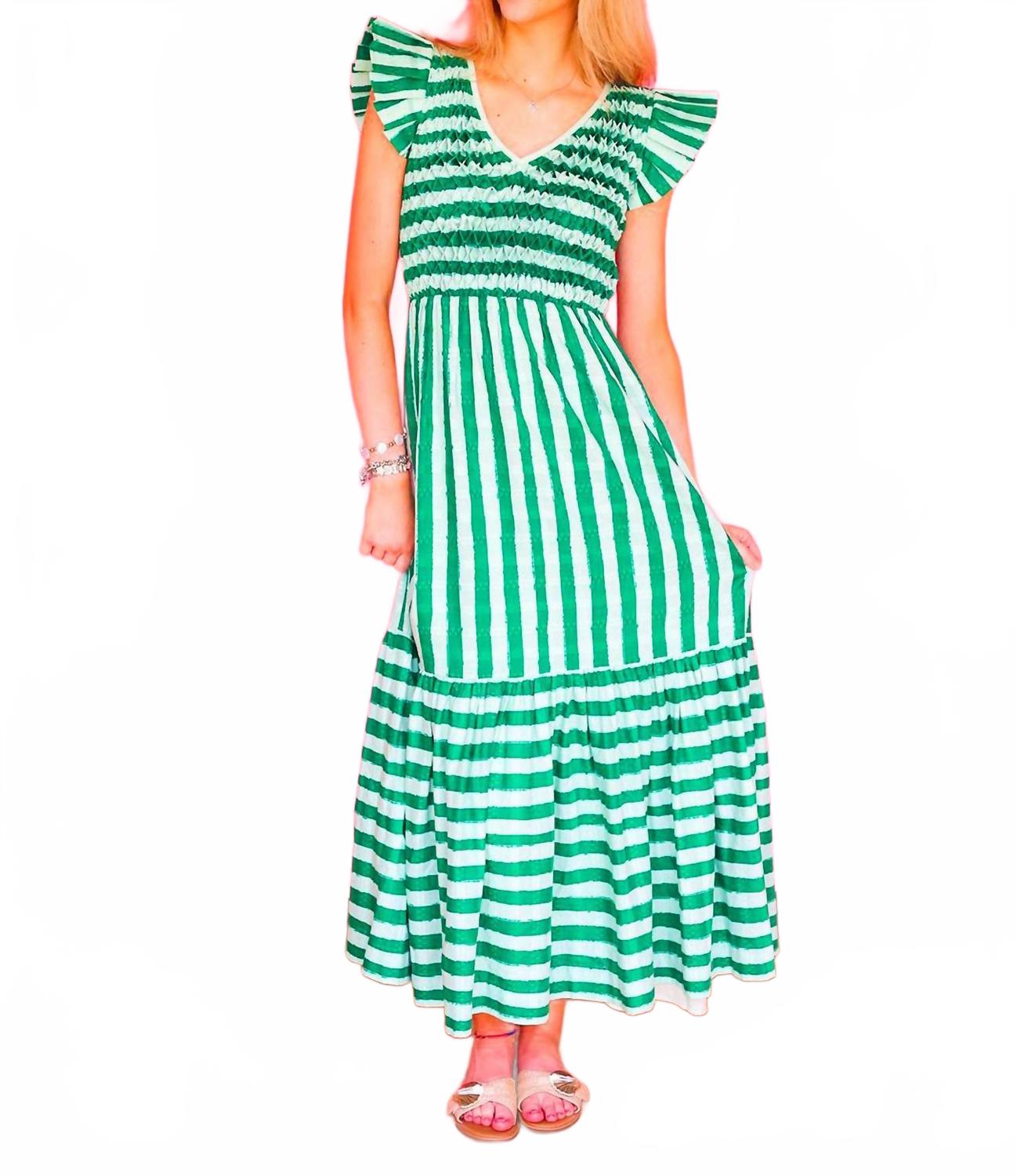 Grace Maxi Mist Stripe In Green Emily McCarthy
Grace Maxi Mist Stripe In Green Emily McCarthy