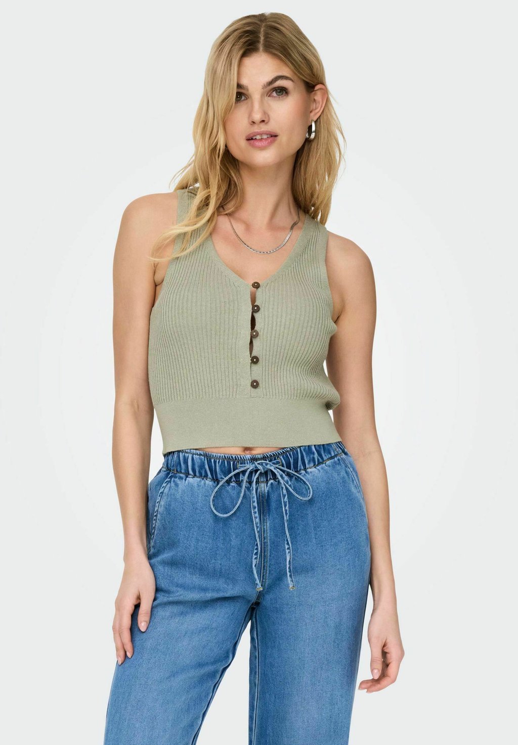 Топ ONLLINA ONLY, зеленый
Топ ONLLINA ONLY, зеленый