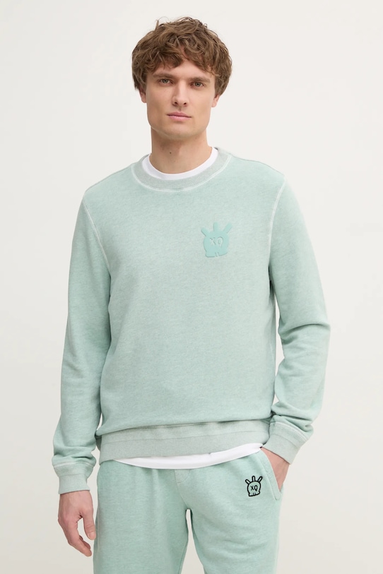 Хлопковая толстовка Zadig&Voltaire, бирюзовый 
Хлопковая толстовка Zadig&Voltaire, бирюзовый