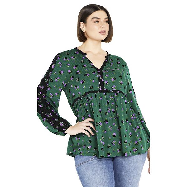 Женская туника plus size Floral Fields Avenue, Jade Floral
Женская туника plus size Floral Fields Avenue, Jade Floral