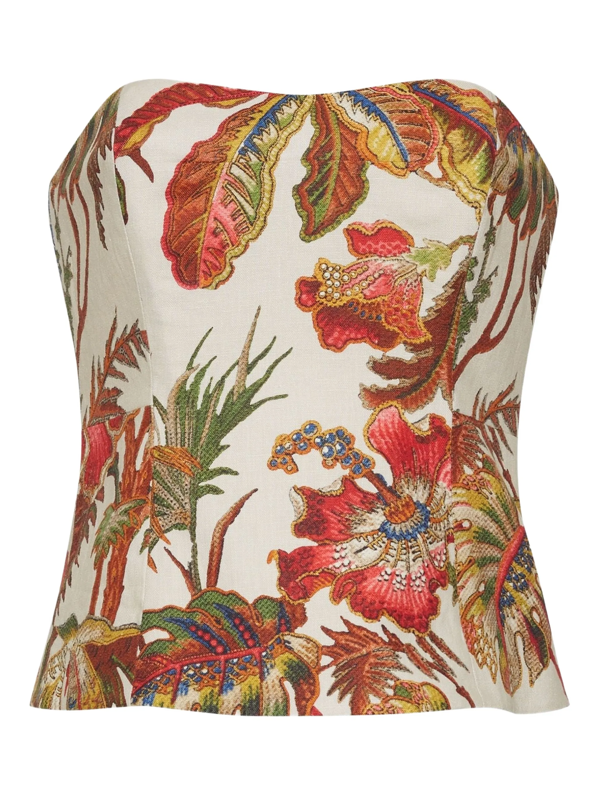 Топ Agnes без бретелей с цветочным принтом Cara Cara, нейтральный
Топ Agnes без бретелей с цветочным принтом Cara Cara, нейтральный