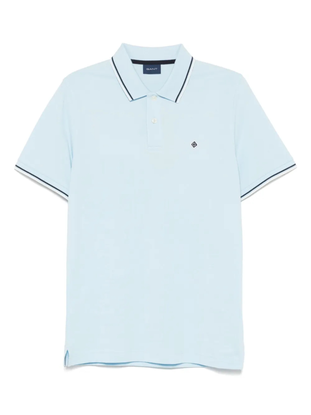 Gant рубашка поло с логотипом, синий 
Gant рубашка поло с логотипом, синий