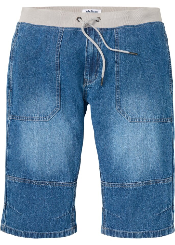 Длинные джинсы-шорты свободного кроя без застежек John Baner Jeanswear, синий
Длинные джинсы-шорты свободного кроя без застежек John Baner Jeanswear, синий