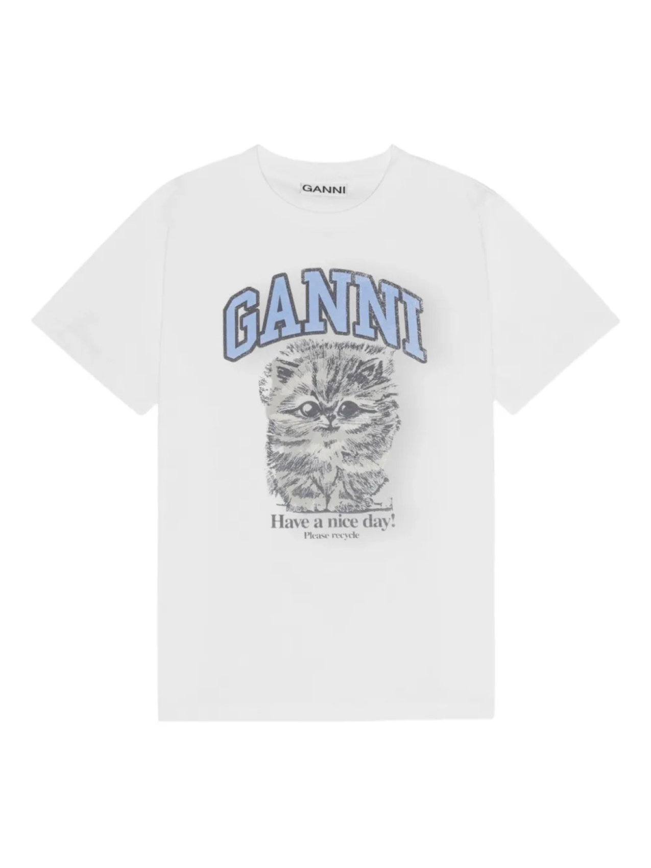 Футболка GANNI из органического хлопка, белый
Футболка GANNI из органического хлопка, белый