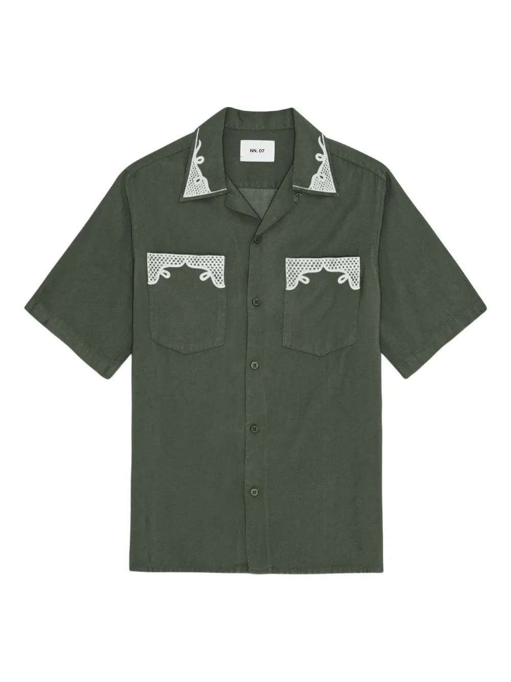 Рубашка с короткими рукавами и вышивкой NN07, зеленый
Рубашка с короткими рукавами и вышивкой NN07, зеленый