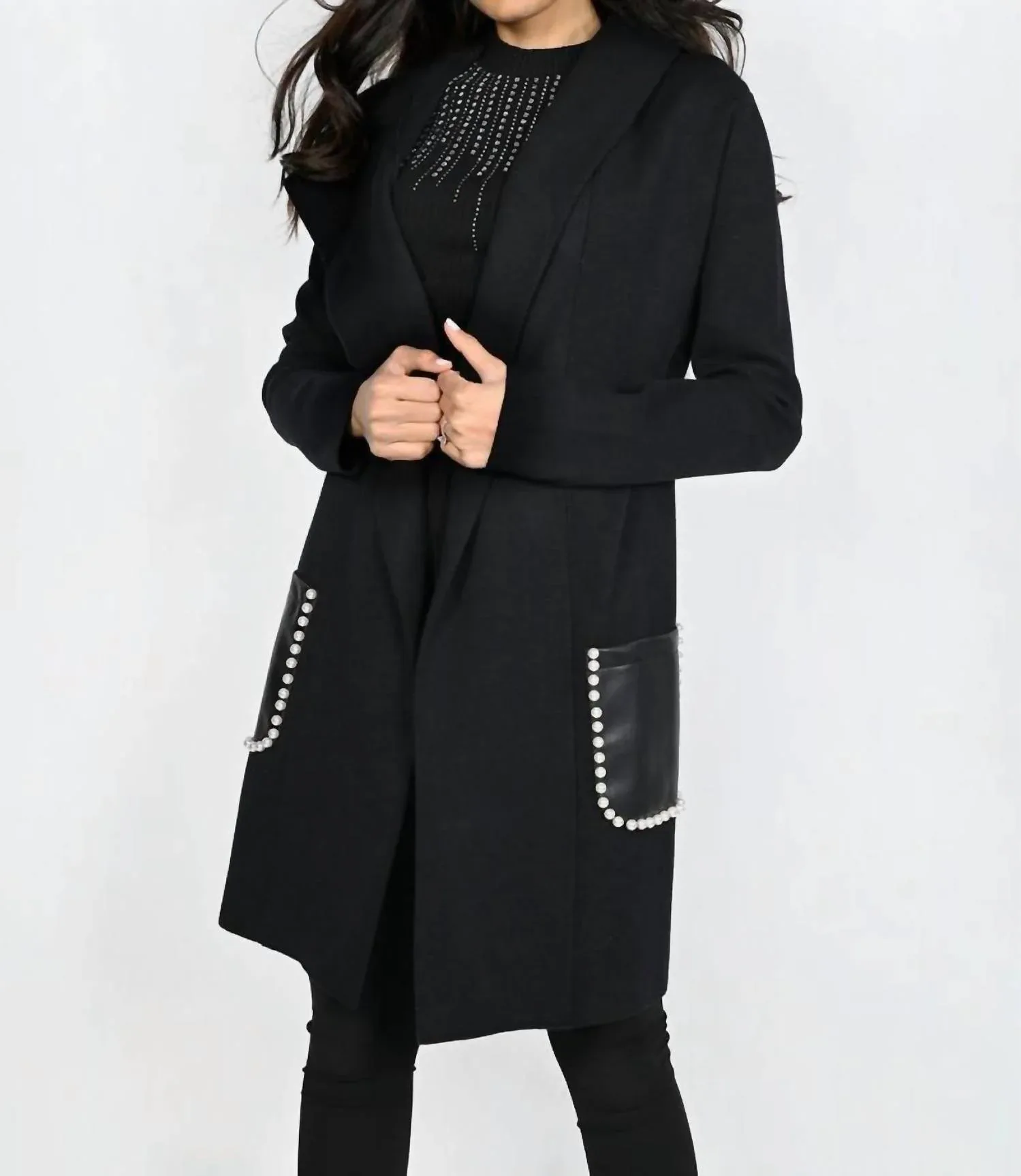 Худи Bess из искусственной кожи с карманами, черного цвета Frank Lyman
Худи Bess из искусственной кожи с карманами, черного цвета Frank Lyman