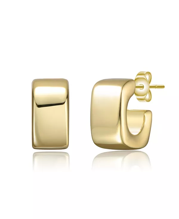 Современные шикарные серьги-кольца геометрической формы, сплющенные трубчатые, из белого золота или 14-каратного золота Rachel Glauber, gold
Современные шикарные серьги-кольца геометрической формы, сплющенные трубчатые, из белого золота или 14-каратного золота Rachel Glauber, gold