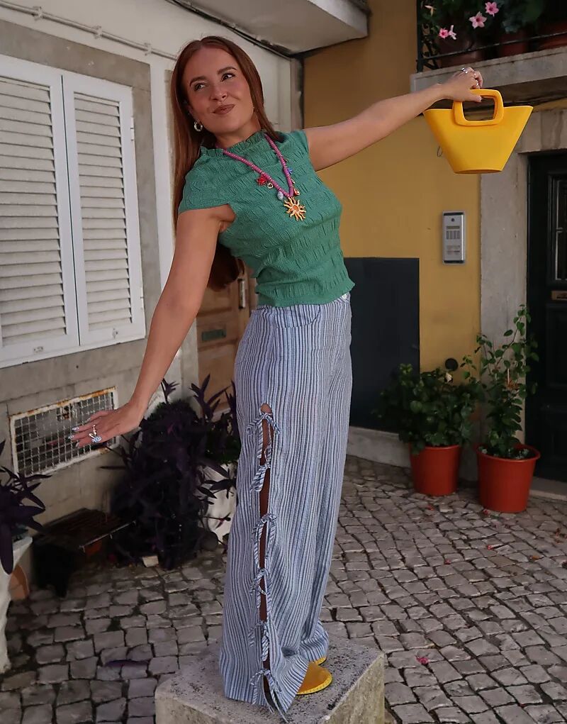 Широкие брюки Labelrail x Rebecca Olivia с завязками по бокам, разноцветные
Широкие брюки Labelrail x Rebecca Olivia с завязками по бокам, разноцветные