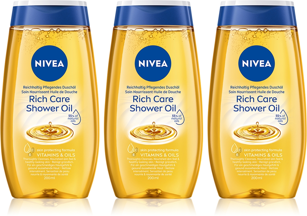 Натуральное ухаживающее масло для душа для сухой кожи 3 x 200 мл Nivea
Натуральное ухаживающее масло для душа для сухой кожи 3 x 200 мл Nivea