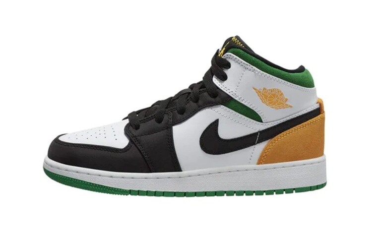 Кроссовки Jordan 1 Mid SE White Laser Orange Lucky Green PS
Кроссовки Jordan 1 Mid SE White Laser Orange Lucky Green PS
