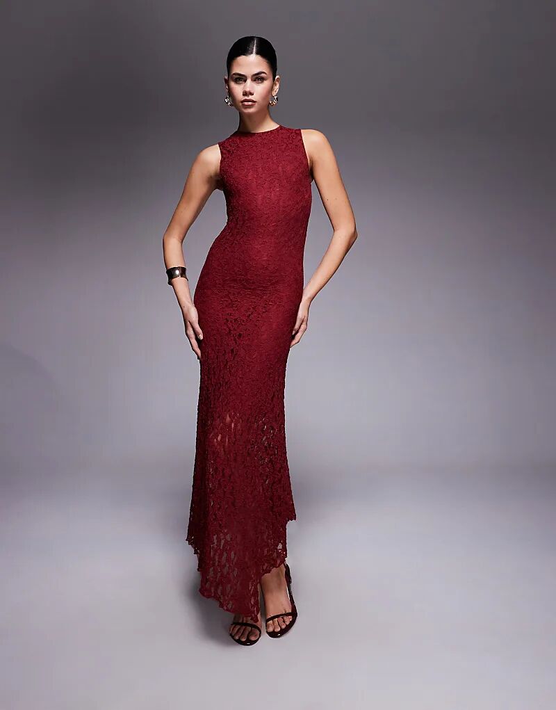 Платье миди без рукавов ASOS DESIGN с кружевом и свободным кроем бордового цвета
Платье миди без рукавов ASOS DESIGN с кружевом и свободным кроем бордового цвета