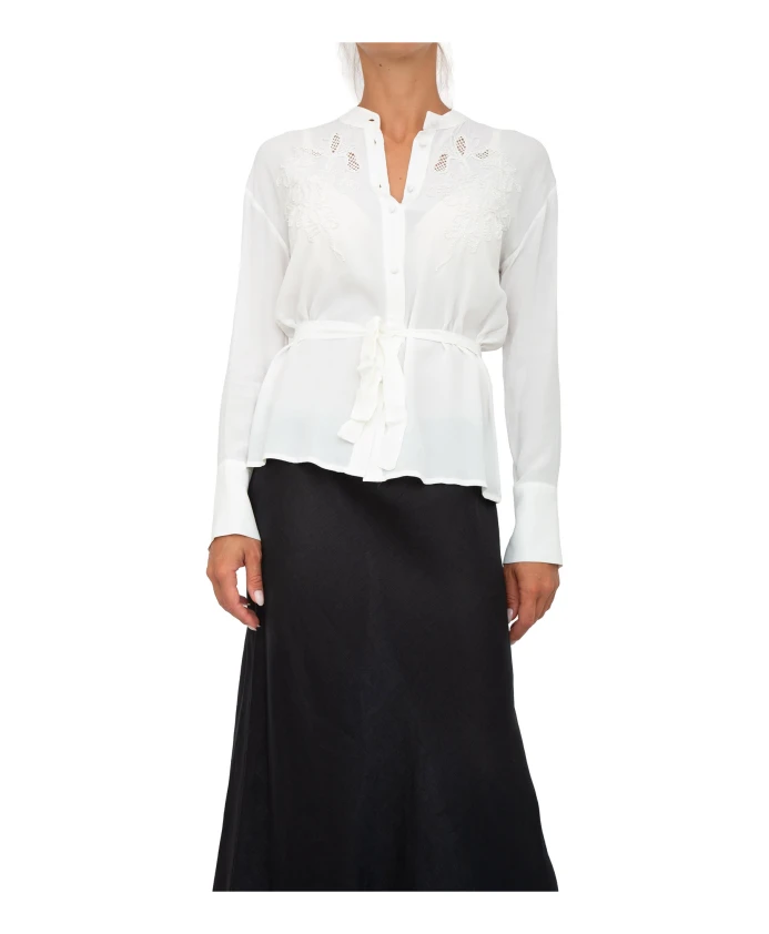 Белая рубашка, классический стиль Twinset, белый
Белая рубашка, классический стиль Twinset, белый