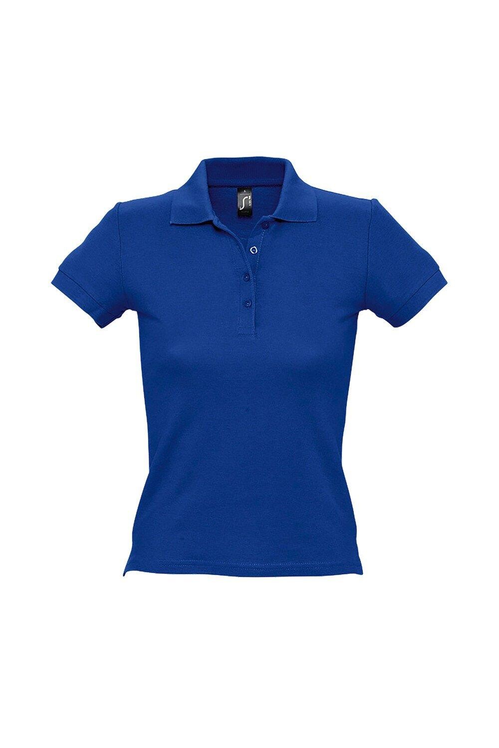 Рубашка поло из хлопка с короткими рукавами People Pique SOL'S, синий
Рубашка поло из хлопка с короткими рукавами People Pique SOL'S, синий