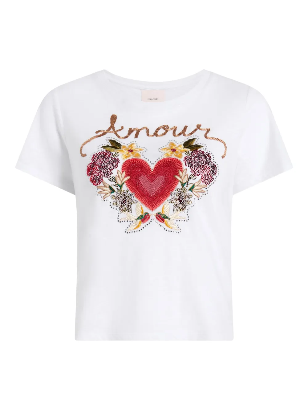 Декорированная футболка Amour Cinq A Sept, белый
Декорированная футболка Amour Cinq A Sept, белый