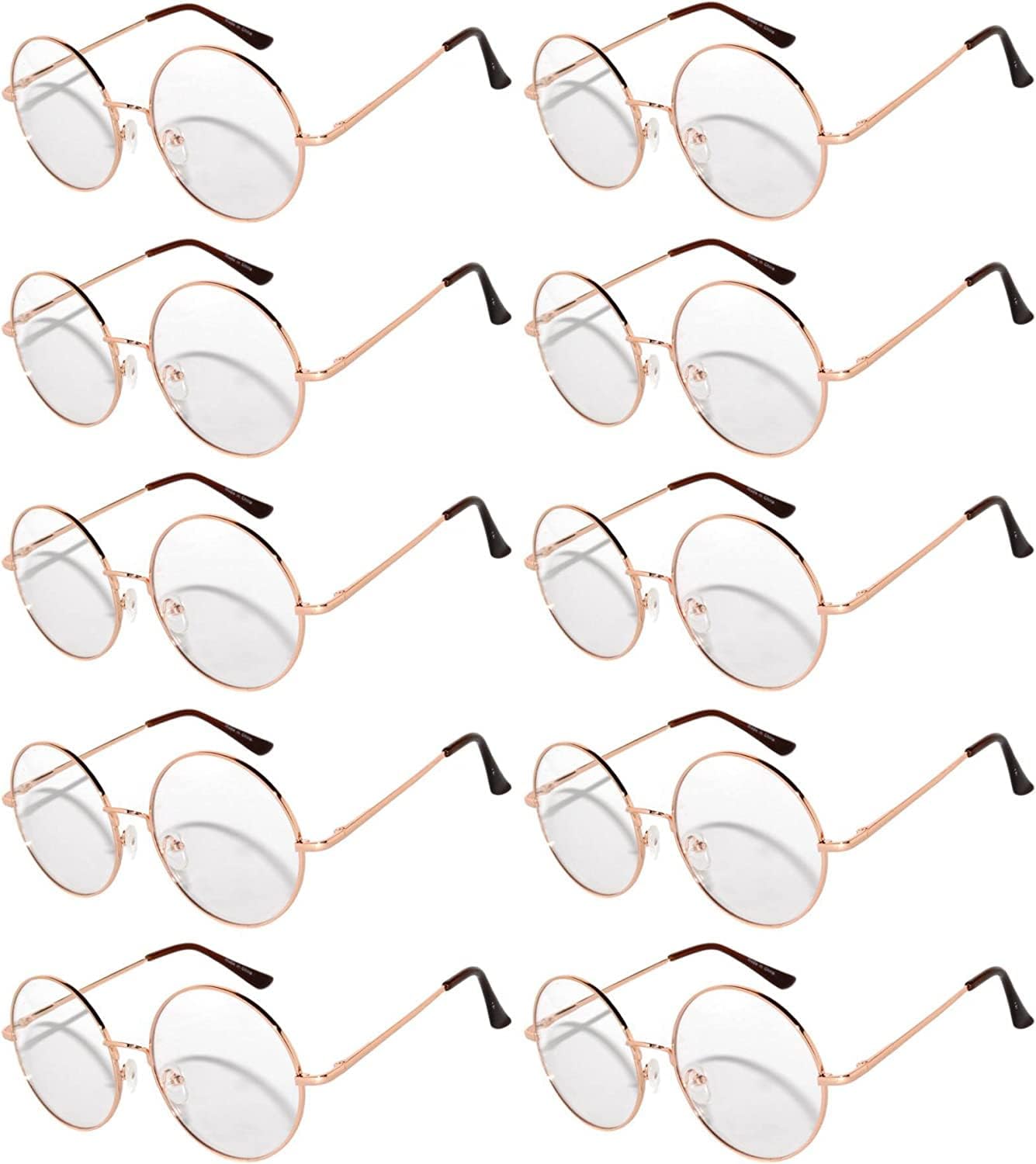 OWL, набор из 10 круглых солнцезащитных очков в стиле ретро-винтаж с прозрачными, тонированными и зеркальными линзами 43 и 56 мм, металлическая оправа, 56 Mm Gold / Clear
OWL, набор из 10 круглых солнцезащитных очков в стиле ретро-винтаж с прозрачными, тонированными и зеркальными линзами 43 и 56 мм, металлическая оправа, 56 Mm Gold / Clear