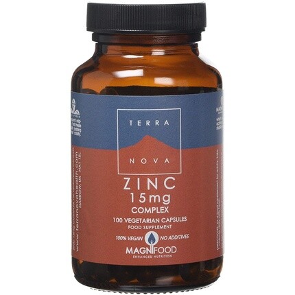 Комплекс цинка 15 мг 100 капсул, Terranova
Комплекс цинка 15 мг 100 капсул, Terranova
