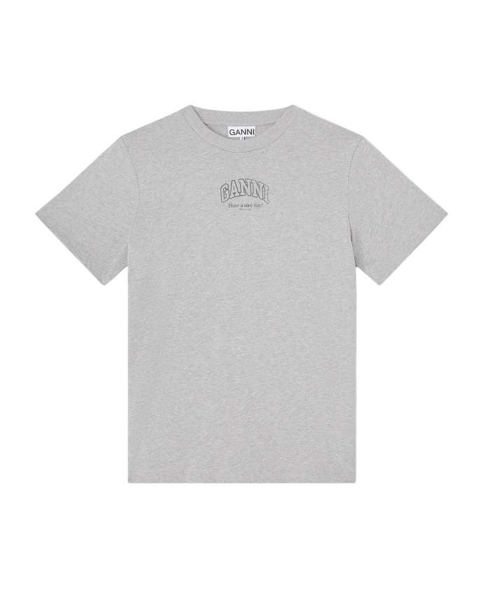 Базовая футболка Ganni, серый
Базовая футболка Ganni, серый