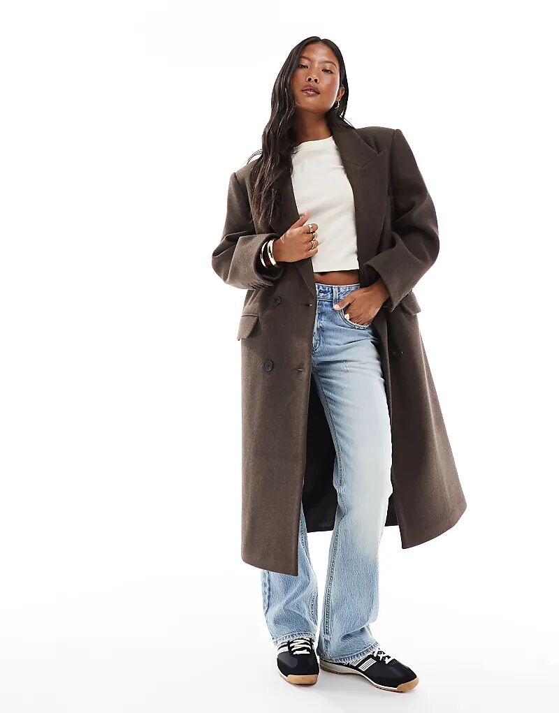 ASOS DESIGN Petite — пальто свободного кроя для папы в шоколадном меланжевом цвете
ASOS DESIGN Petite — пальто свободного кроя для папы в шоколадном меланжевом цвете